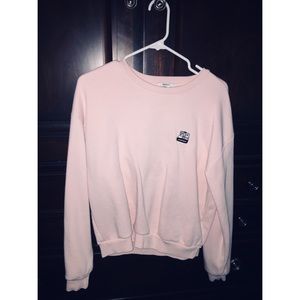 Baby Pink Forever 21 Polaroid Sweater Medium